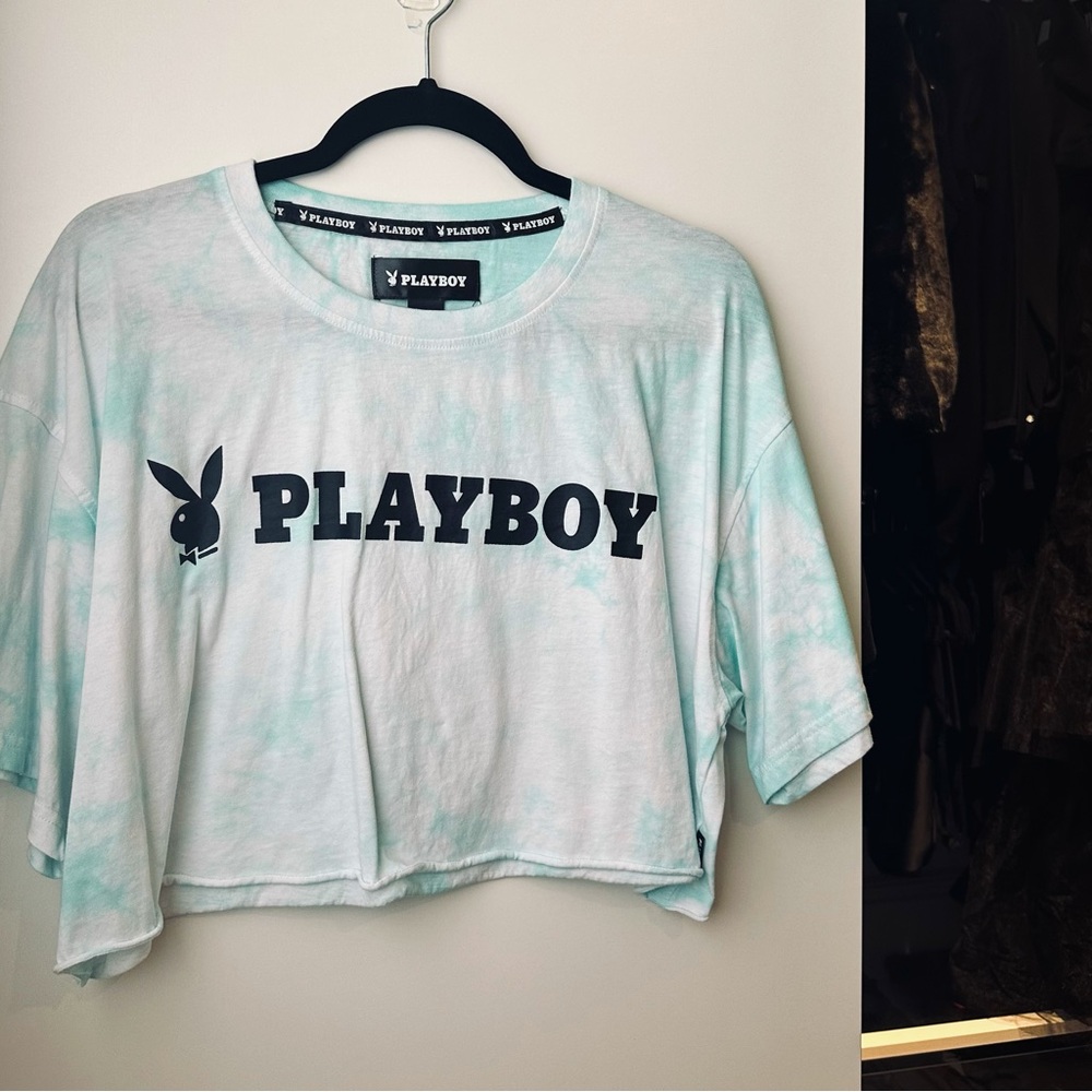 Playboy Tie Dye Crop Shirt